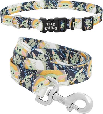 STAR WARS THE MANDALORIAN'S THE CHILD Collar + Dog Leash, X-LARGE