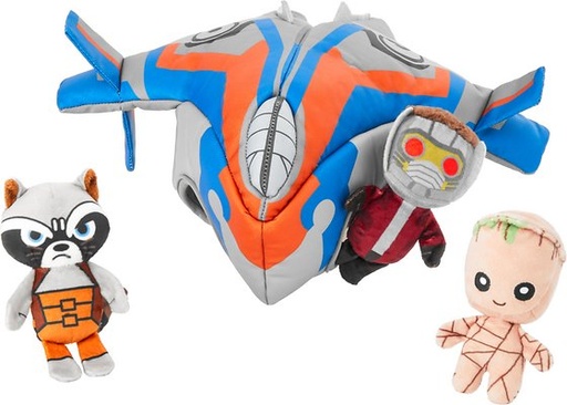 Marvel 's The Milano Hide and Seek Puzzle Plush Squeaky Dog Toy