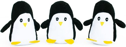 ZippyPaws Penguin Miniz Dog Toy, 3 count