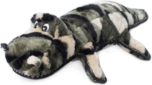 ZippyPaws Camron the Camo Gator Z-Stitch Grunterz Dog Toy