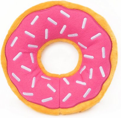 ZippyPaws Strawberry Jumbo Donutz Dog Toy