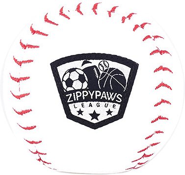 ZippyPaws SportsBallz Baseball Dog Toy