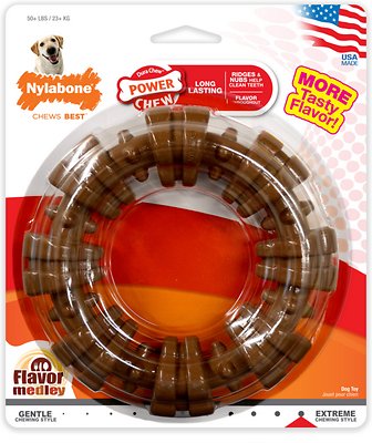 Nylabone DuraChew Textured Ring Flavor Medley Dog Chew Toy, X-Large