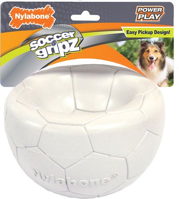 Nylabone Power Play Soccer Gripz Ball Dog Toy