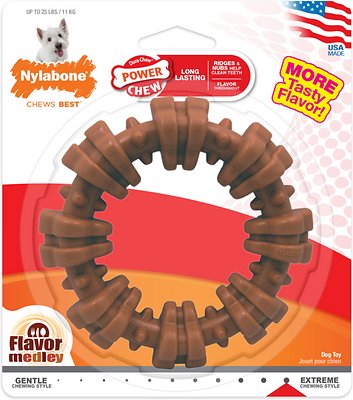 Nylabone Dura Chew Power Chew Flavor Medley Chew Ring Dog Toy