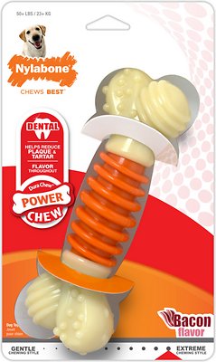 Nylabone PRO Action Dental Power Chew Bacon Flavored Dog Chew Toy, X-Large