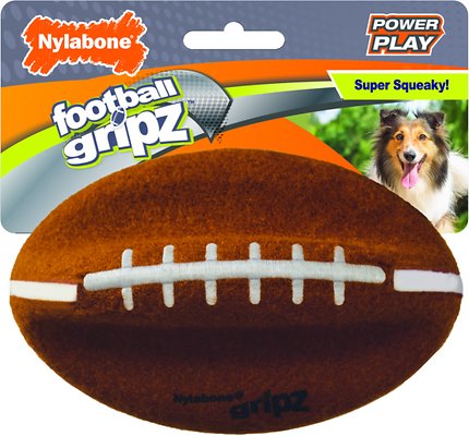 Nylabone Power Play Football Gripz Dog Toy, Medium