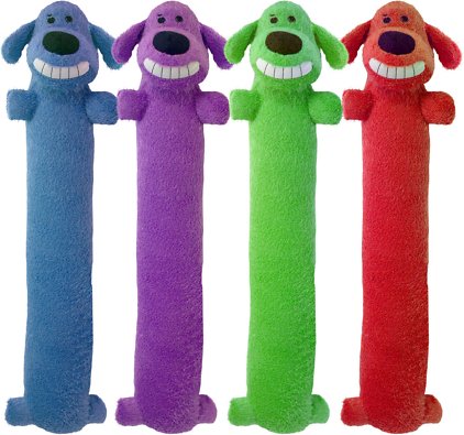 Multipet Loofa Dog The Original Squeaky Plush Dog Toy, Color Varies, Jumbo