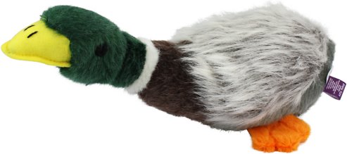Multipet Migrator Bird Mallard Squeaky Plush Dog Toy, Large