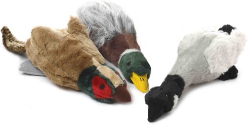 Multipet Migrators Assorted Squeaky Plush Dog Toy, Large, Color Varies