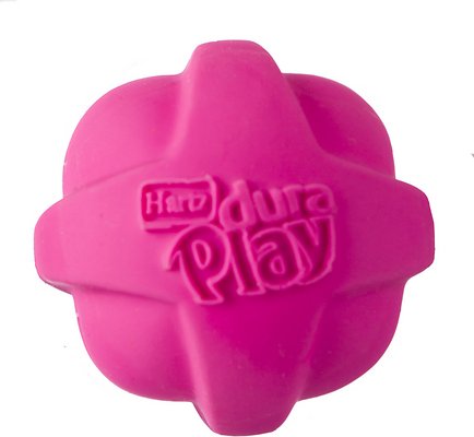 Hartz Dura Play Ball Squeaky Latex Dog Toy, Color Varies, Small