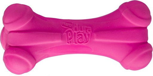 Hartz Dura Play Bone Squeaky Latex Dog Toy, Color Varies, Large
