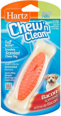 Hartz Chew 'n Clean Tuff Bone Tough Dog Chew Toy Toy, Color Varies, Small