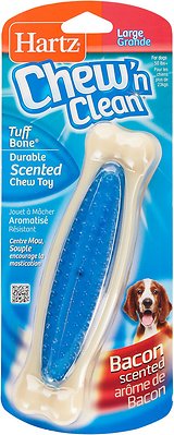 Hartz Chew 'n Clean Tuff Bone Tough Dog Chew Toy Toy, Color Varies, Large