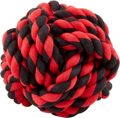 Multipet Nuts for Knots Ball Dog Toy, Color Varies, Large