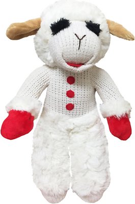 Multipet Standing Lamb Chop Squeaky Plush Dog Toy