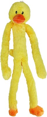 Multipet Swingin Slevins Squeaky Plush Dog Toy, Duck