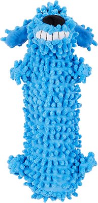 Multipet Loofa Floppy Water Bottle Buddies Squeaky Plush Dog Toy, Color Varies