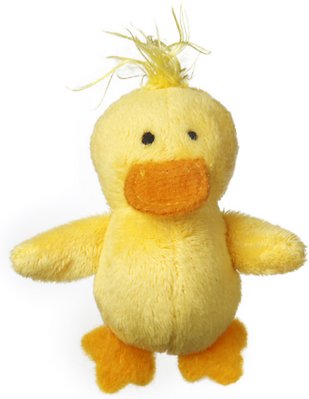 Multipet Look Who's Talking Plush Cat Toy with Catnip, Duck