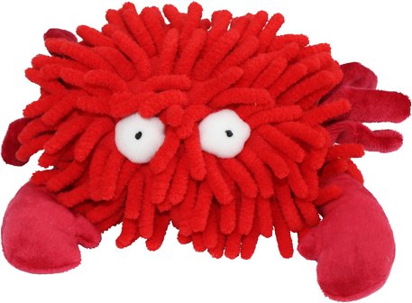 Multipet Sea Shammies Squeaky Plush Dog Toy, Crab