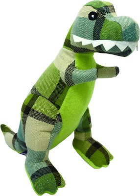 Multipet Plaidosaurus Squeaky Plush Dog Toy, Character Varies