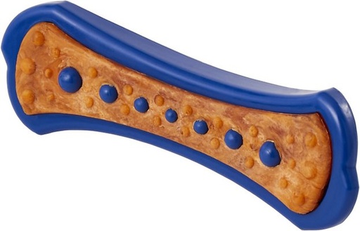 Hartz Chew 'n Clean Dental Duo Bacon Flavored Dog Treat and Chew Toy, Color Varies, X-Large