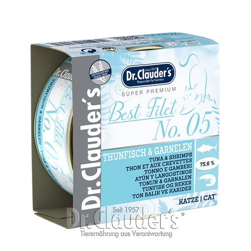 Dr.Clauder's Best Fillet No. 05 Tuna & Prawns 70g