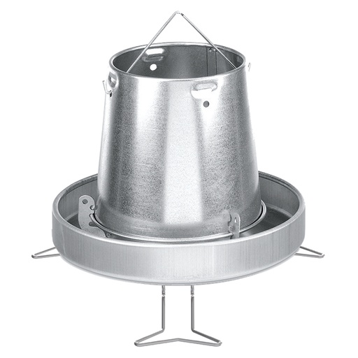 Round aluminium feeder medium size