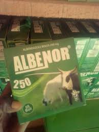 Albenor 250mg bolus oral wormer for veterinary use 50 boli