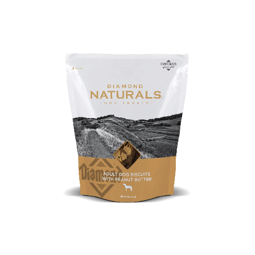 Diamond naturals adult dog biscuits with peanut butter 454g