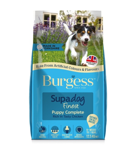 burgess supadog finest puppy complete dry dog food