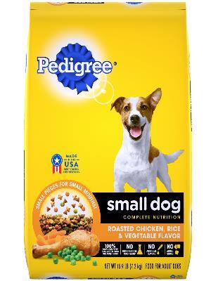 PEDIGREE Small Dog Roasted Chicken, Rice &amp; Vegetable Flavor Dry Dog Food 7.2kg