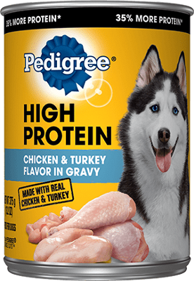 PEDIGREE HIGH PROTEIN Chicken &amp; Turkey Wet Dog Food 374g