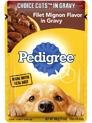 PEDIGREE CHOICE CUTS Filet Mignon Flavor in Gravy Wet Dog Food 100g