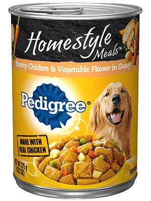 PEDIGREE Homestyle Meals Hearty Chicken and Vegetable Flavor in Gravy Wet Meaty Dog Food 375g