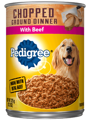 PEDIGREE 12can Chopped Ground Dinner with Beef Wet Dog Food 375g
