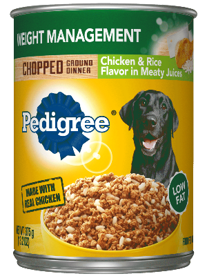 PEDIGREE Weight Management Chicken &amp; Rice Dinner Wet Dog Food 375g