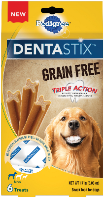 PEDIGREE DENTASTIX 6treat Grain Free Large Dog Treats 147g