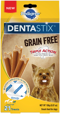 PEDIGREE DENTASTIX 21 Treat Grain Free Mini Dog Treats 158g