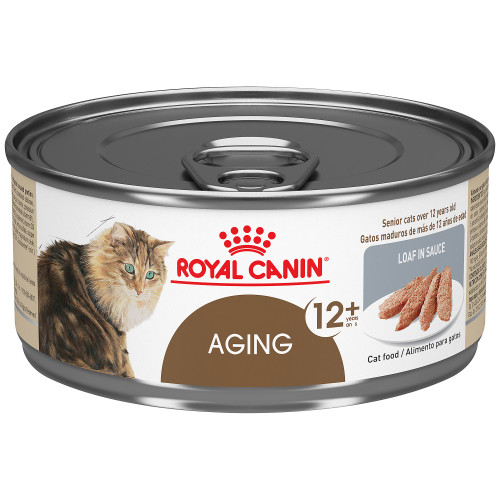 Royal Canin Aging 12+ Loaf In Sauce Canned Cat Food, case of 24 165g