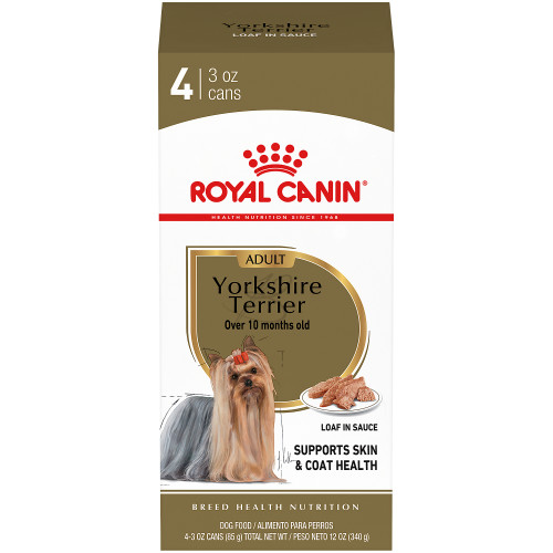 Royal Canin Yorkshire Terrier Adult Canned Dog Food, pack of 4 340g