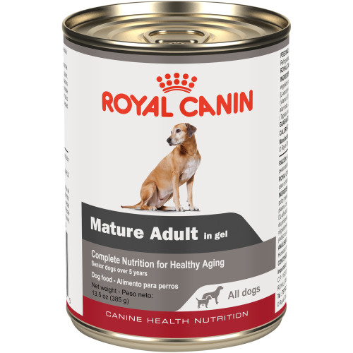 Royal Canin Mature Adult in Gel Canned Dog Food, case of 12 370g