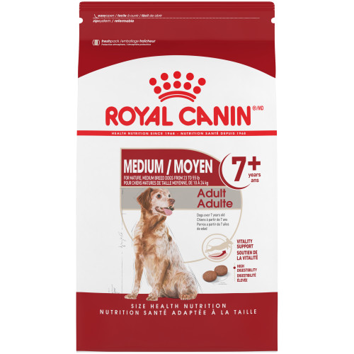 Royal Canin Medium Adult 7+ Dry Dog Food 13.6KG