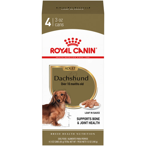 Royal Canin Dachshund Adult Pack of 4 Canned Dog Food, 340g