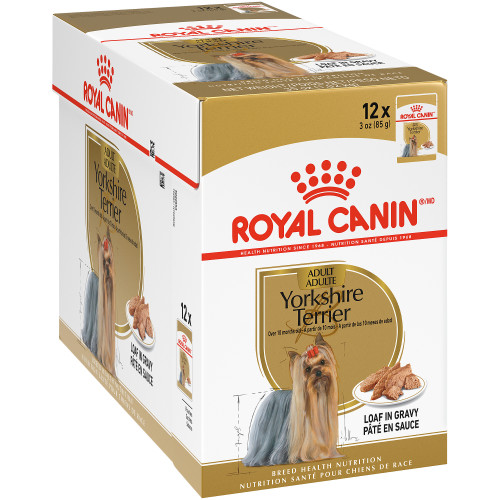 Royal Canin Yorkshire Terrier Adult Pouch of 12 Wet Dog Food 1.02kg