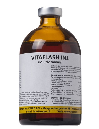KEPRO VITAFLASH MULTIDOSE VIAL INJECTION 100ml