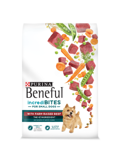 PURINA Beneful IncrediBites for Small Dogs with Farm-Raised Beef Dry Dog Food 6.4kg