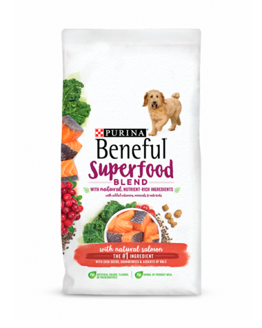 PURINA Beneful Superfood Blend With Salmon Dry Dog Food 5.4kg