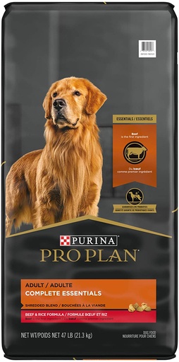 Purina Pro Plan Adult Complete Essentials Shredded Blend Beef &amp; Rice 21.3kg