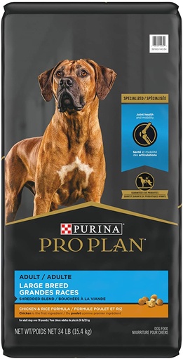 Purina Pro Plan Adult Large Breed Chicken &amp; Rice Formula 15.4kg